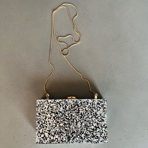 Black+ Sliver Acrylic Purse